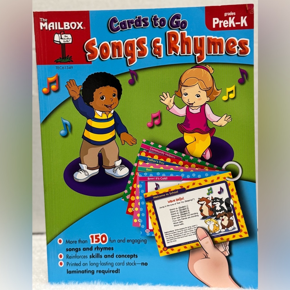 The Mailbox Songs & Rhymes Flash Cards for Kids